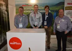 Reid’s have doubled their cherry production in the last couple of years and added a new a new packing line. Tony Coad, Nick Featherstone, Charles Thorne and Tim Reid.